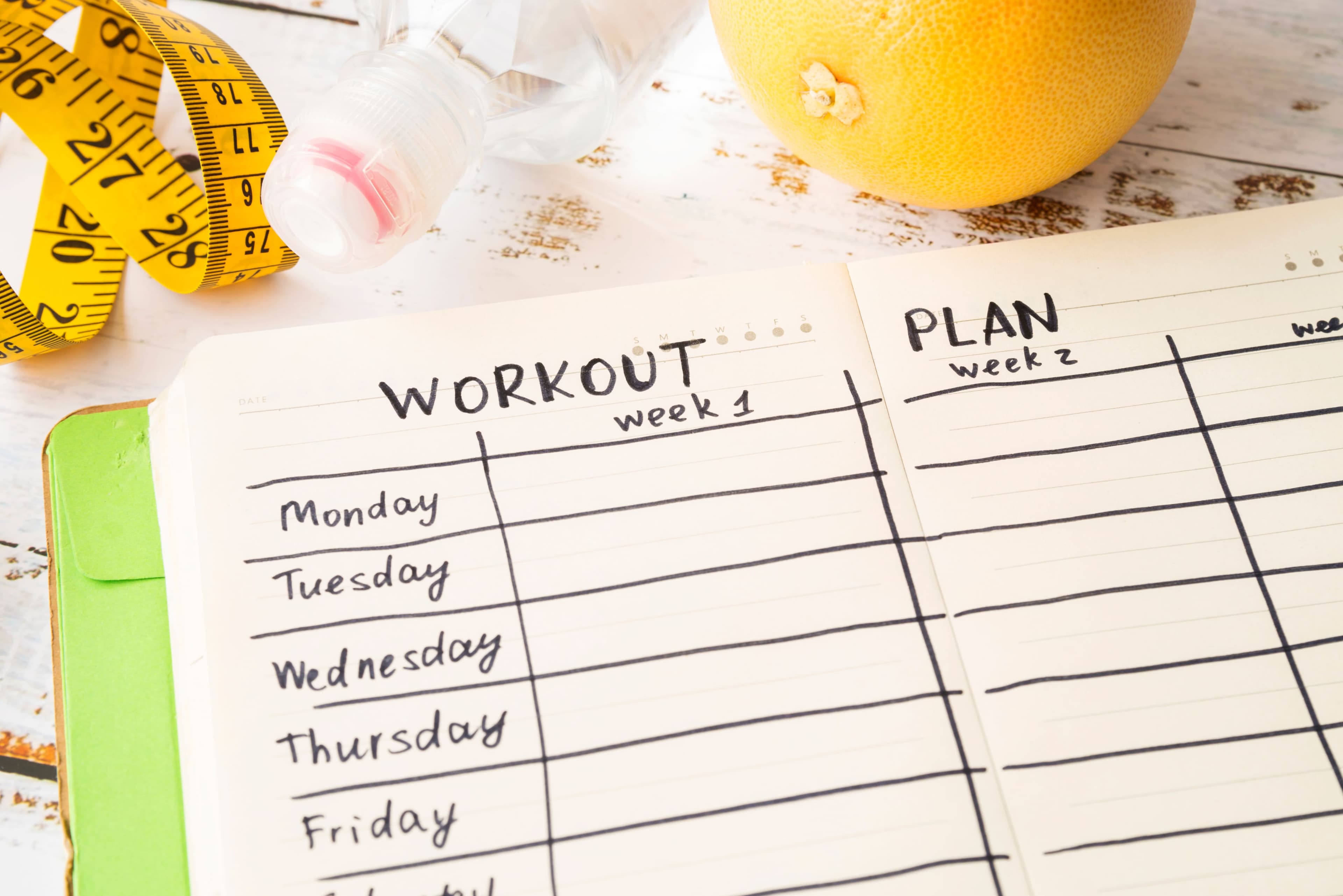 Workout schedule and planning